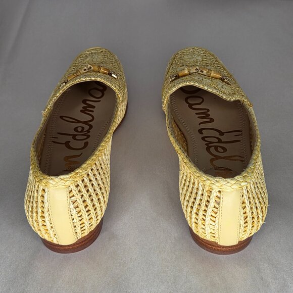 Sam Edelman Women's Lowell Natural Raffia Loafers Flats Size 9 - Picture 3 of 7
